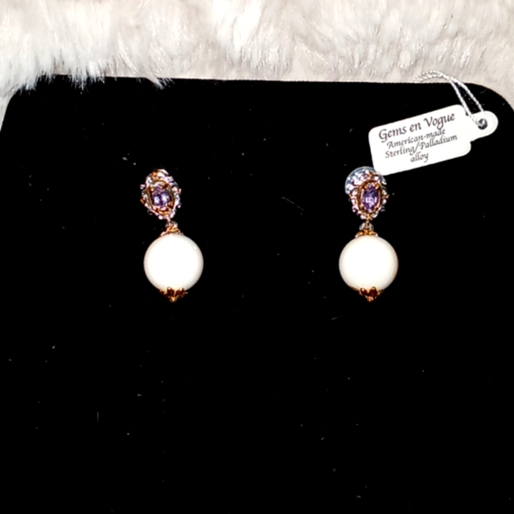 Gems en vogue kunzite drop earring